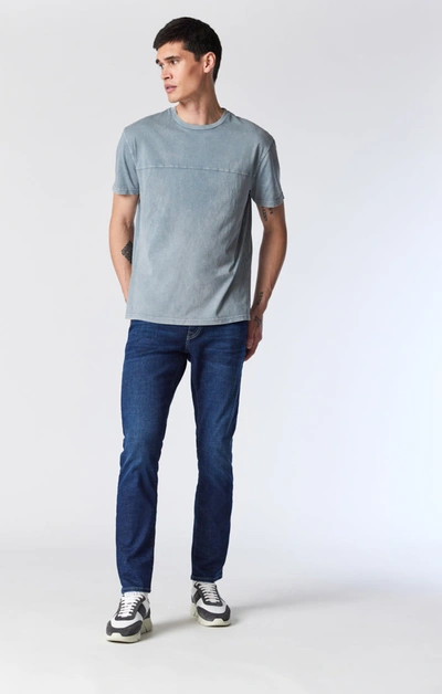 Mavi Jake Slim Leg In Mid Organic Move In Dark Blue