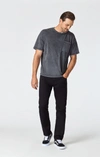 Mavi Matt Relaxed Straight Leg Jeans In Double Black Supermove In Black