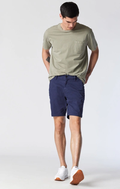 Mavi Noah Shorts In Dark Navy Twill In Dark Blue