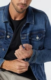 Mavi Frank Jacket In Dark Foggy Feather Blue In Dark Blue