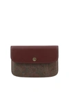 Etro "paisley" Pattern Envelope Clutch Bag In Bordeaux