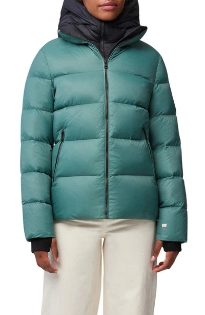 Soia & Kyo Cassia Layered Down Puffer Jacket In Spruce