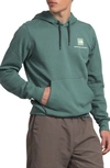 The North Face Box Nse Hoodie In Bottle Green