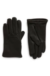 NORDSTROM FAUX FUR LINED LEATHER GLOVES