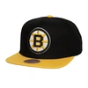 Mitchell & Ness Men's  Black Boston Bruins Core Team Ground 2.0 Snapback Hat In Black