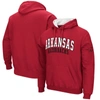 COLOSSEUM COLOSSEUM CARDINAL ARKANSAS RAZORBACKS DOUBLE ARCH PULLOVER HOODIE