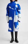 BURBERRY EQUESTRIAN KNIGHT PRINT WOOL BLANKET CAPE