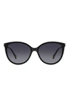 CAROLINA HERRERA 57MM ROUND SUNGLASSES