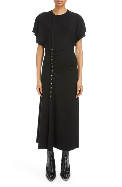 Rabanne Side-buttoned Maxi Dress In P001