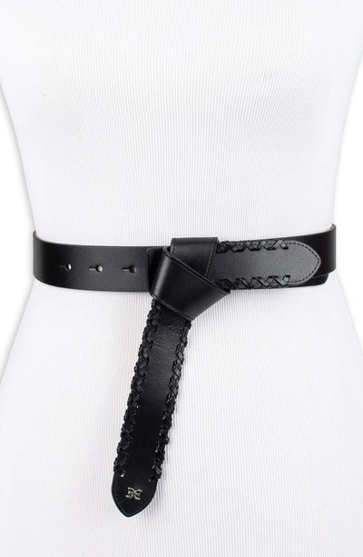 Sam Edelman Faux Tie Belt In Black