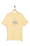 Travismathew Cheers My Dears Cotton Graphic T-shirt In Heather Sunlight