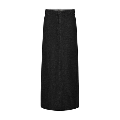 The Garment Eclipse Denim Skirt In Dark_grey_melange