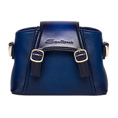 Santoni Crossbody Bag In Blue