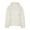 Moncler White Jaseur Down Jacket In Ivory