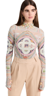 Casablanca Le Labirynthe Printed Mesh Top Le Labirynthe M In Le Labirynthe