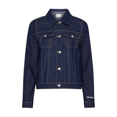 Maison Kitsuné Trucker Denim Jacket In Blue