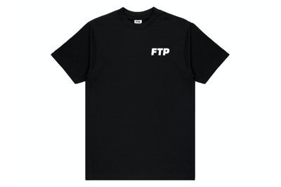Pre-owned Ftp Puff Print Logo Tee Black
