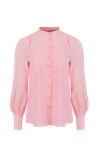 JAAF CREPE DE CHINE SILK SHIRT IN CANDY PINK