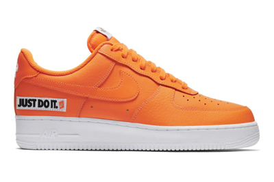 Pre-owned Nike Air Force 1 Low Total Orange In Total Orange/white-black