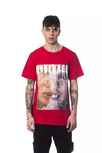 Nicolo Tonetto Round Neck Printed  T-shirt In Red