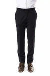 Uominitaliani Gray Wool Jeans &amp; Pant In Gray