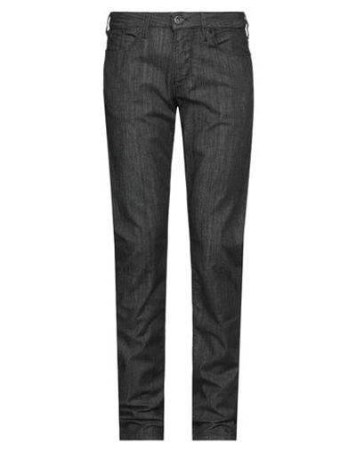 Emporio Armani Man Jeans Blue Size 31w-34l Cotton, Elastomultiester, Elastane In Grey