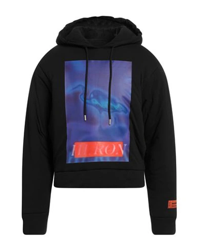 Heron Preston Woman Sweatshirt Black Size Xxs Cotton, Polyester