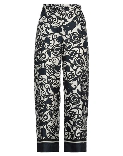 's Max Mara Woman Pants Navy Blue Size 16 Silk