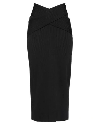 Studio Amelia Woman Maxi Skirt Black Size 8 Viscose, Nylon, Elastane