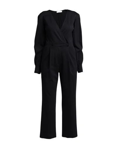 Suoli Woman Jumpsuit Black Size 8 Viscose, Polyamide, Elastane