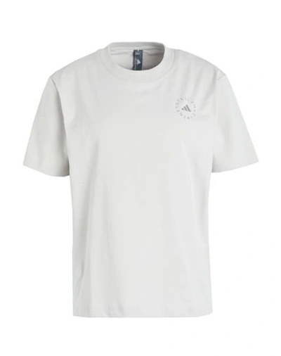 Adidas By Stella Mccartney Logo Printed Crewneck T-shirt In White
