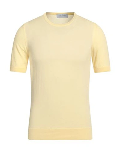 Gran Sasso Man Polo Shirt Ivory Size 36 Cotton In Yellow