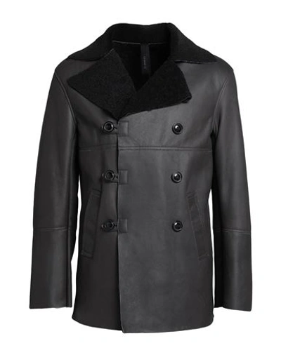 Garrett Man Jacket Steel Grey Size 46 Soft Leather