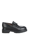 Bianca Di Woman Loafers Black Size 11 Calfskin In Black