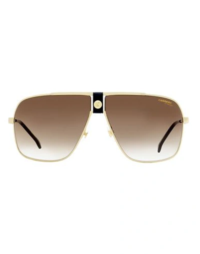 Carrera Men's Navigator Sunglasses Ca1018/s J5gha Gold/black 63mm In Beige