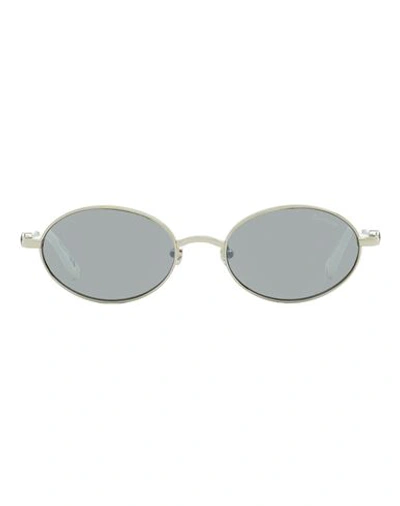 Moncler Tatou Ml0224 Sunglasses Sunglasses Silver Size 52 Metal, Acetate