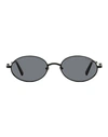 Moncler Tatou Ml0224 Sunglasses Sunglasses Black Size 52 Metal, Acetate