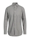 Caliban Man Shirt Grey Size 15 Cotton In Grey