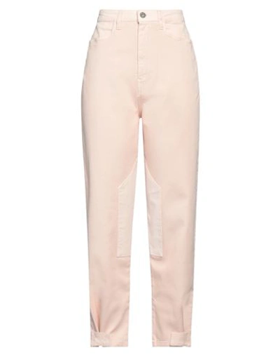 Manila Grace Woman Pants Blush Size 10 Cotton, Elastane In Pink