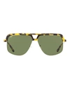 Mcm Navigator 708s Sunglasses Man Sunglasses Brown Size 60 Acetate, Metal