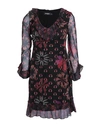 Desigual Woman Mini Dress Black Size M Polyester, Elastane