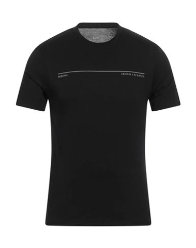Armani Exchange Man T-shirt Black Size Xs Pima Cotton