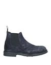 Doucal's Man Ankle Boots Midnight Blue Size 8 Soft Leather