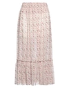 5rue Woman Long Skirt Blush Size M Polyester In Pink