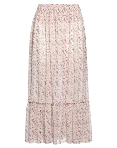 5rue Woman Long Skirt Blush Size M Polyester In Pink