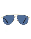 Jimmy Choo Aviator Lex Sunglasses Sunglasses Brown Size 59 Metal, Acetate