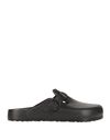 Birkenstock Boston Leather Buckled Clogs In Black