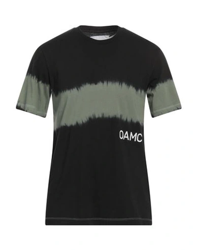 Oamc Man T-shirt Black Size S Cotton