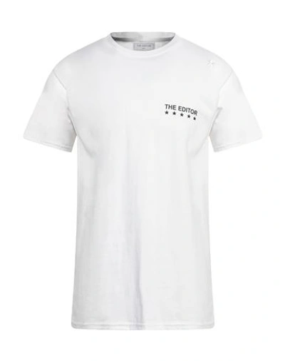 The Editor Man T-shirt White Size S Cotton