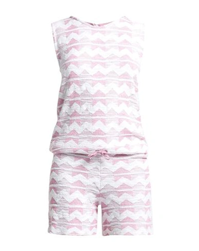 Compagnia Italiana Woman Jumpsuit Pink Size 8 Acrylic, Polyamide, Viscose, Polyester